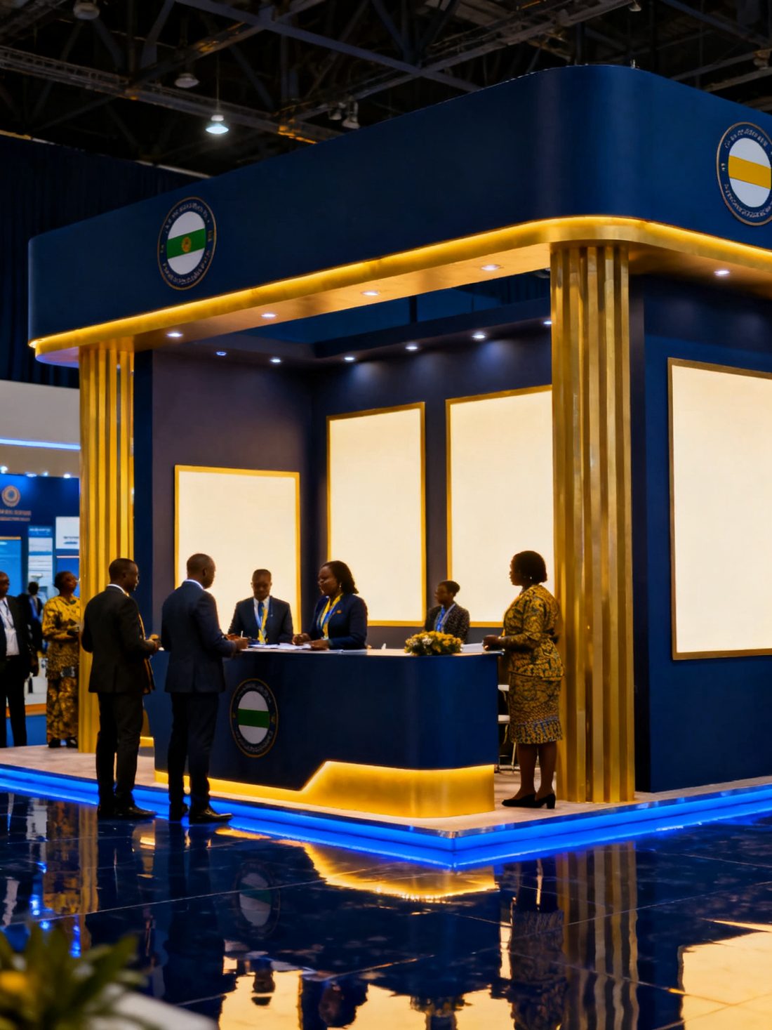 Premium exhibition stand at a national conference